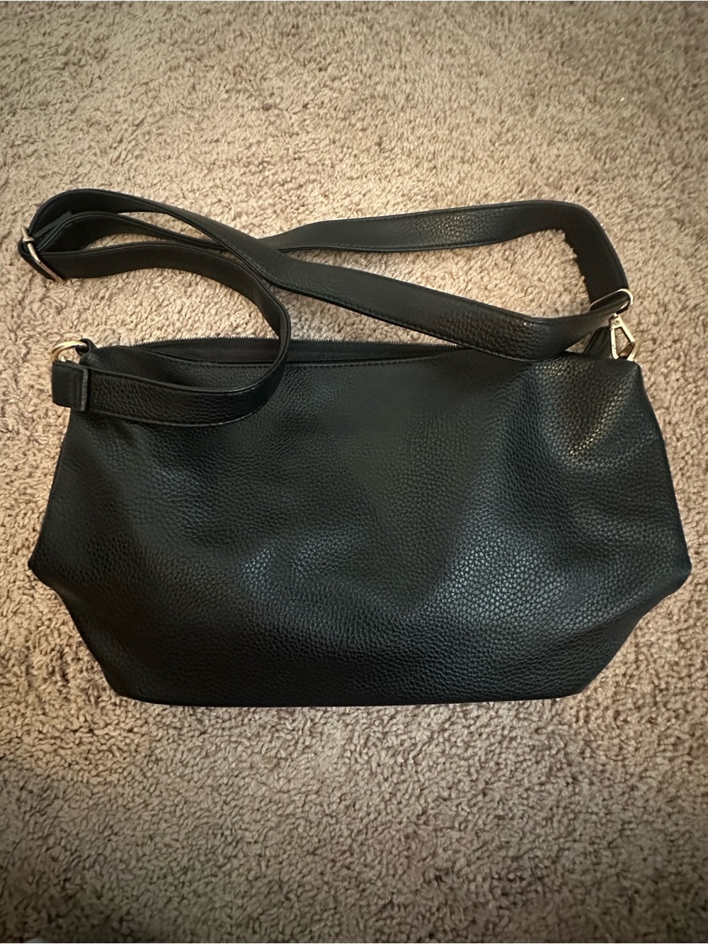 Classic Black Shoulder Bag